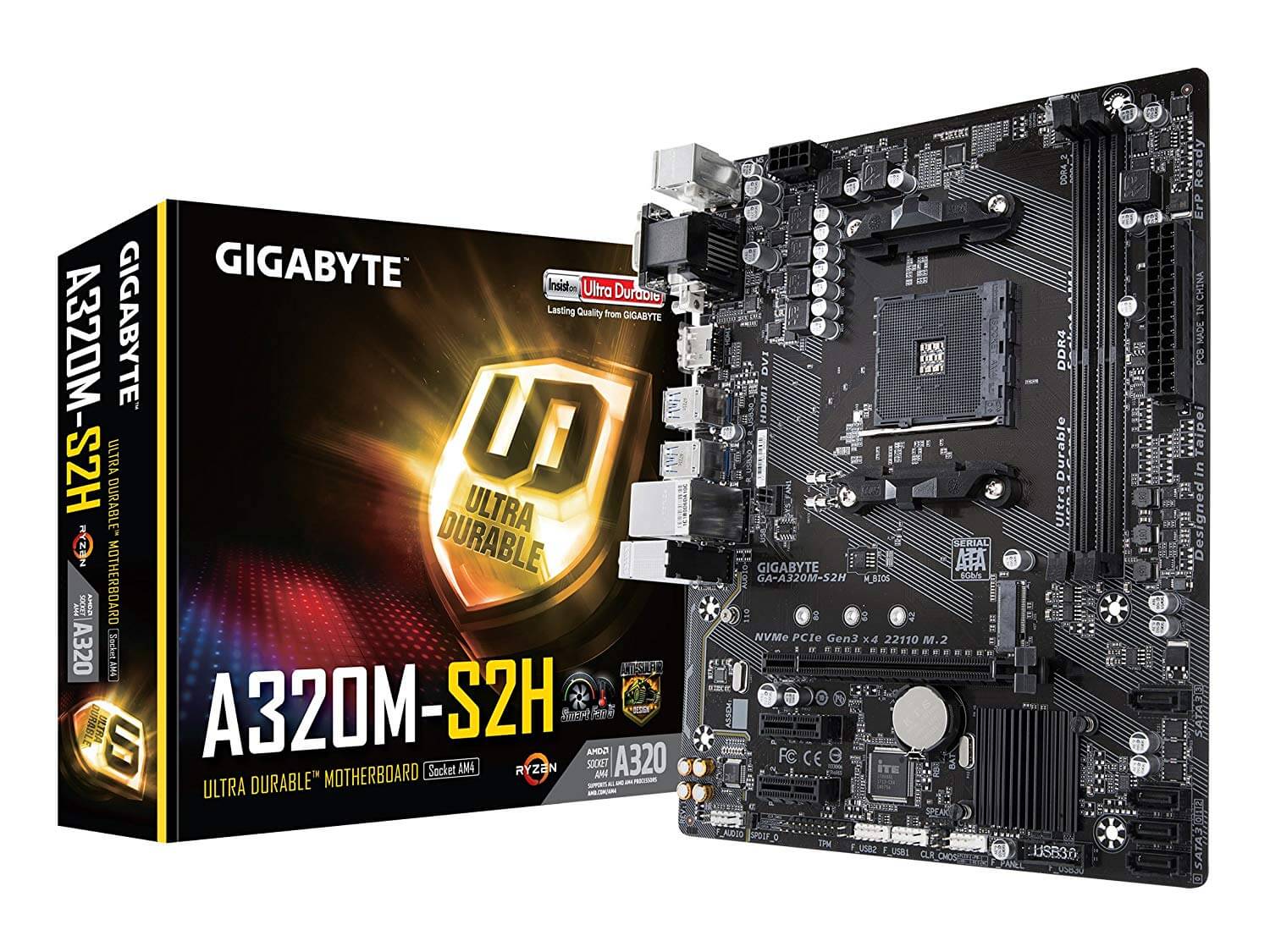 GIGABYTE GA-A320M-S2H Motherboard